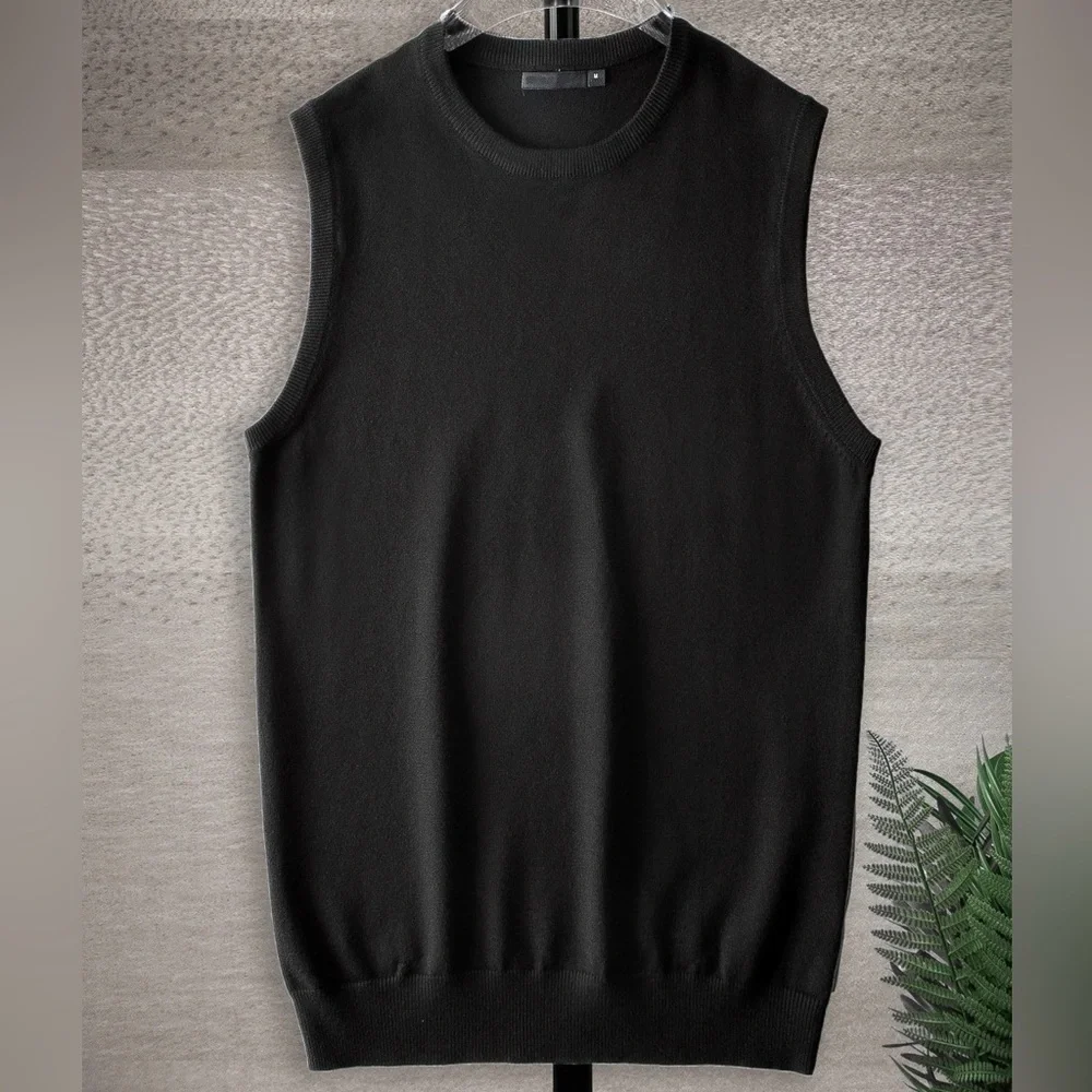 Shein Sleeveless Sweater - Black